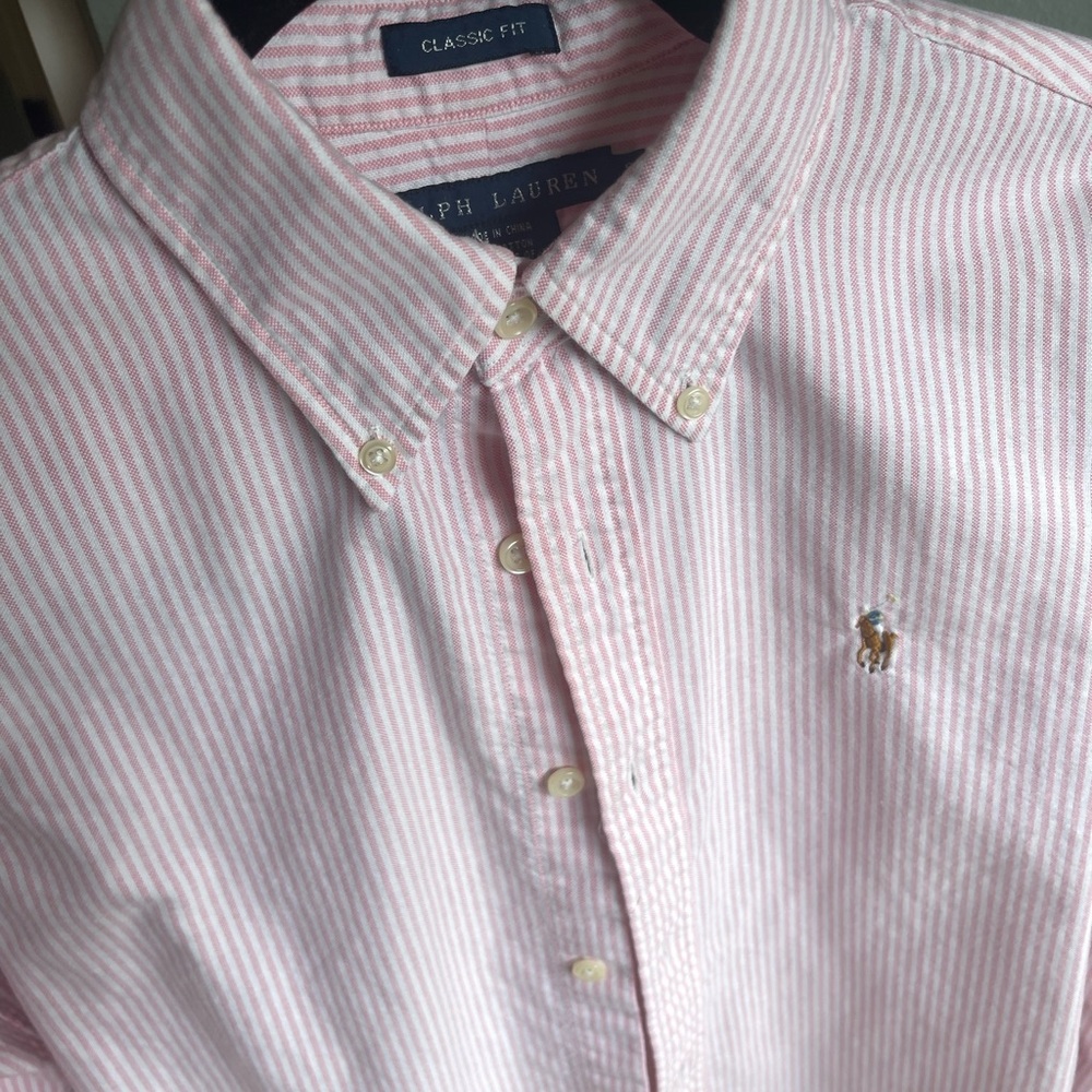 Ralph Lauren Pink Striped women’s Shirt